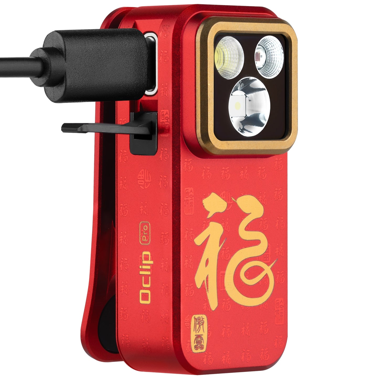 Latarka akumulatorowa Olight Oclip Pro Fortune Snake Special Edition - 500 lumenów