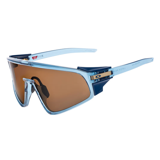Okulary przeciwsłoneczne Oakley Latch Panel - Transparent Stonewash/Prizm Tungsten