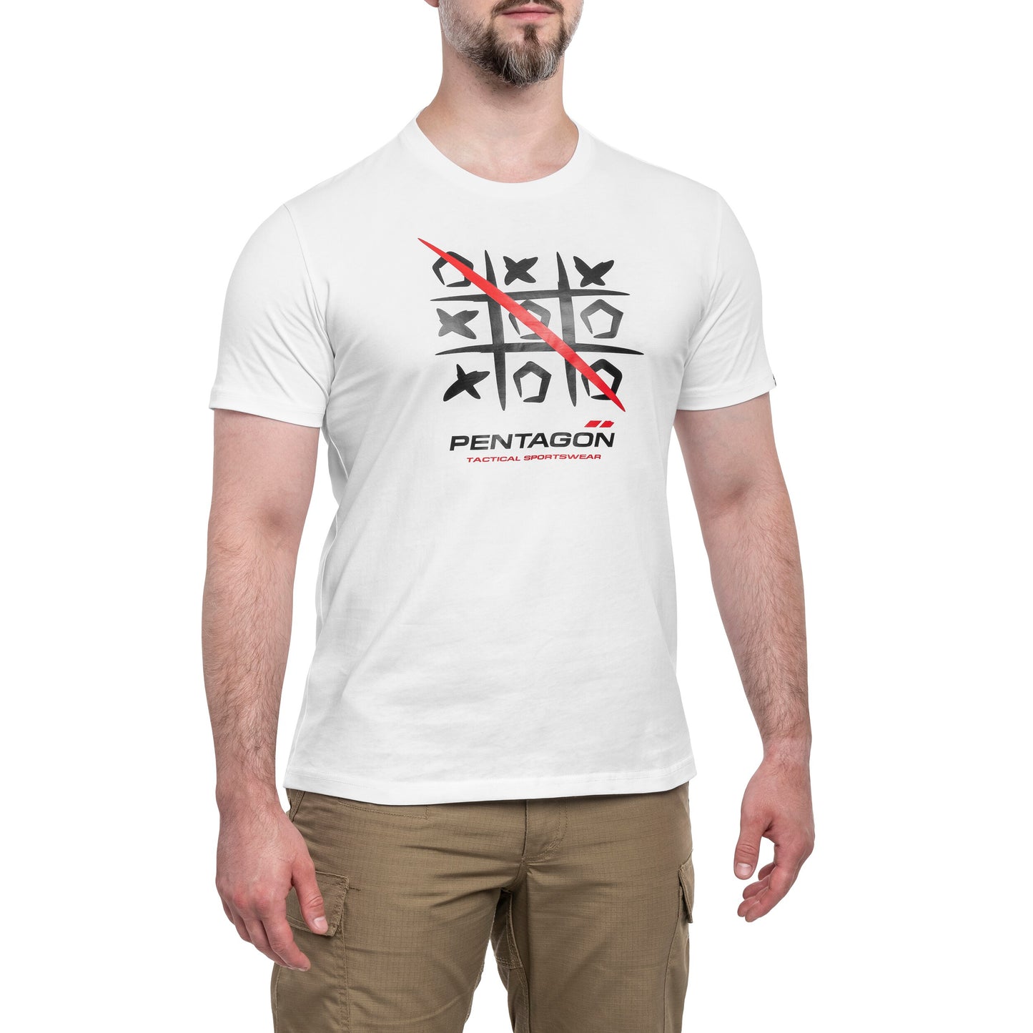Koszulka T-Shirt Pentagon "3T" - White