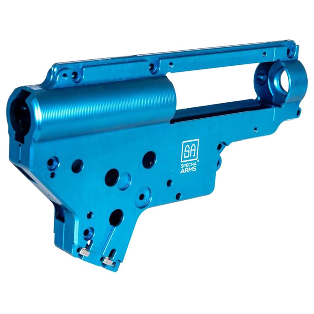 Aluminiowy szkielet gearboxa V2 CNC Specna Arms - Niebieski