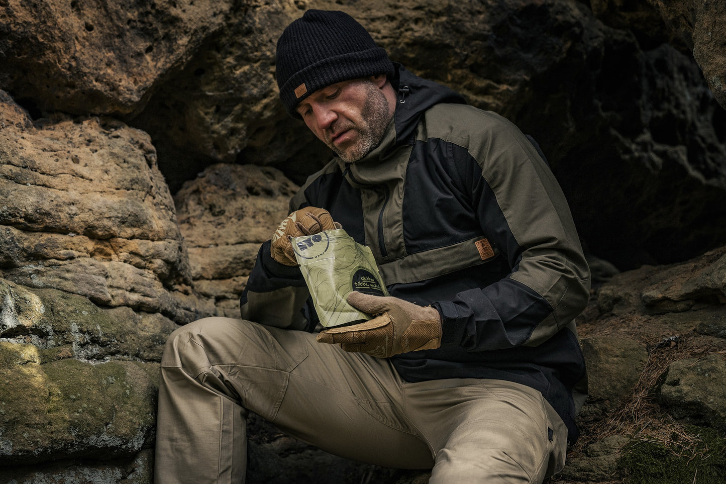 Kurtka Helikon Woodsman Anorak - Black/Taiga Green