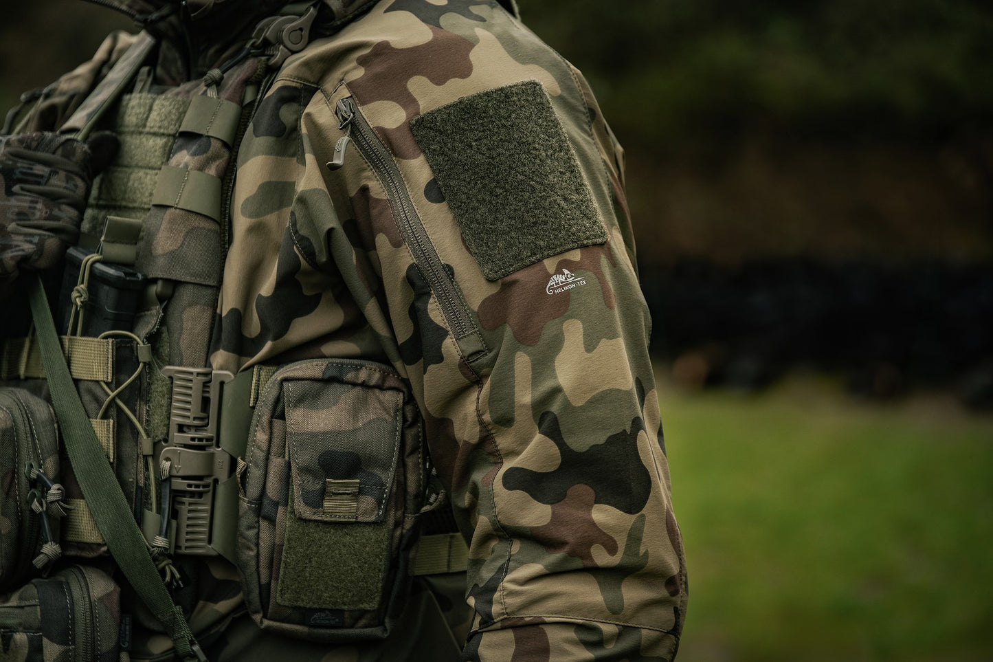Kurtka Helikon Trooper StormStretch Softshell MK2 - wz.93 Pantera PL Woodland