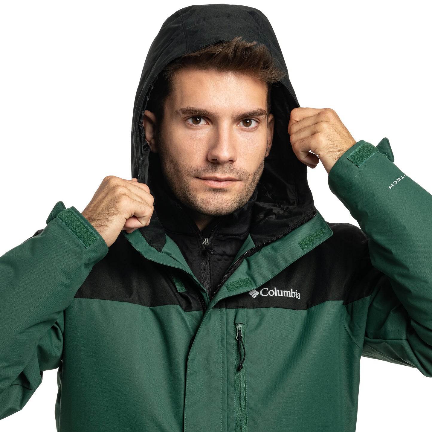 Kurtka Columbia Hikebound II Insulated Waterproof Jacket - Rain Forest/Black