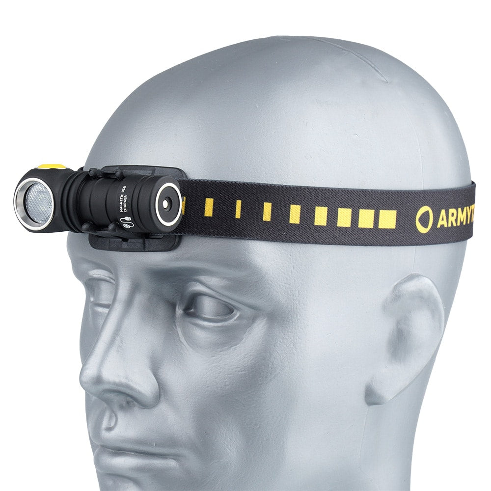Latarka czołowa i kątowa Armytek Wizard C1 Pro Magnet USB White - 1000 lumenów