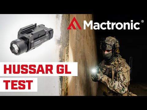 Latarka na broń Mactronic Hussar GL z celownikiem laserowym - 900 lumenów