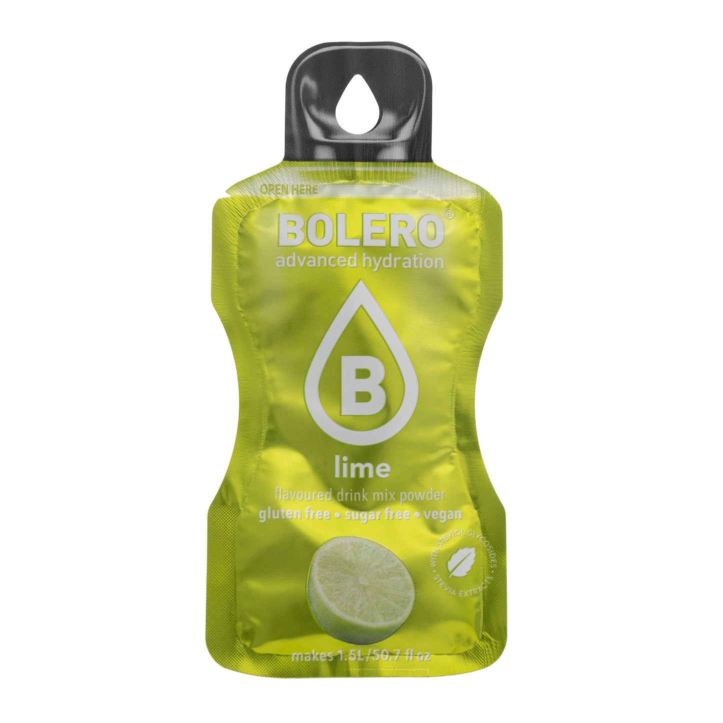Napój w proszku Bolero Lime ze stewią 9 g - 12 szt.