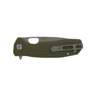Nóż składany Honey Badger Drop-Point Flipper Medium 8Cr13MoV - Green