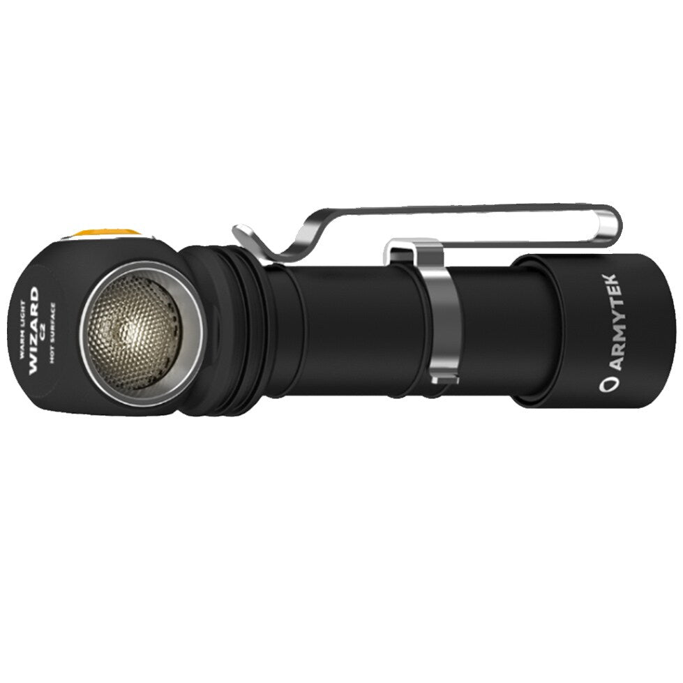 Latarka czołowa i kątowa Armytek Wizard C2 Magnet USB Warm - 1120 lumenów