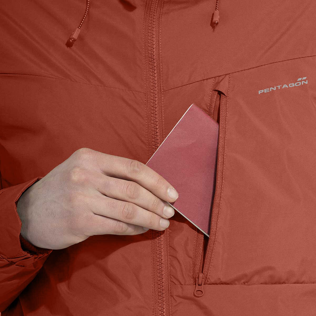 Kurtka Pentagon Anemos Windbreaker - Maroon Red
