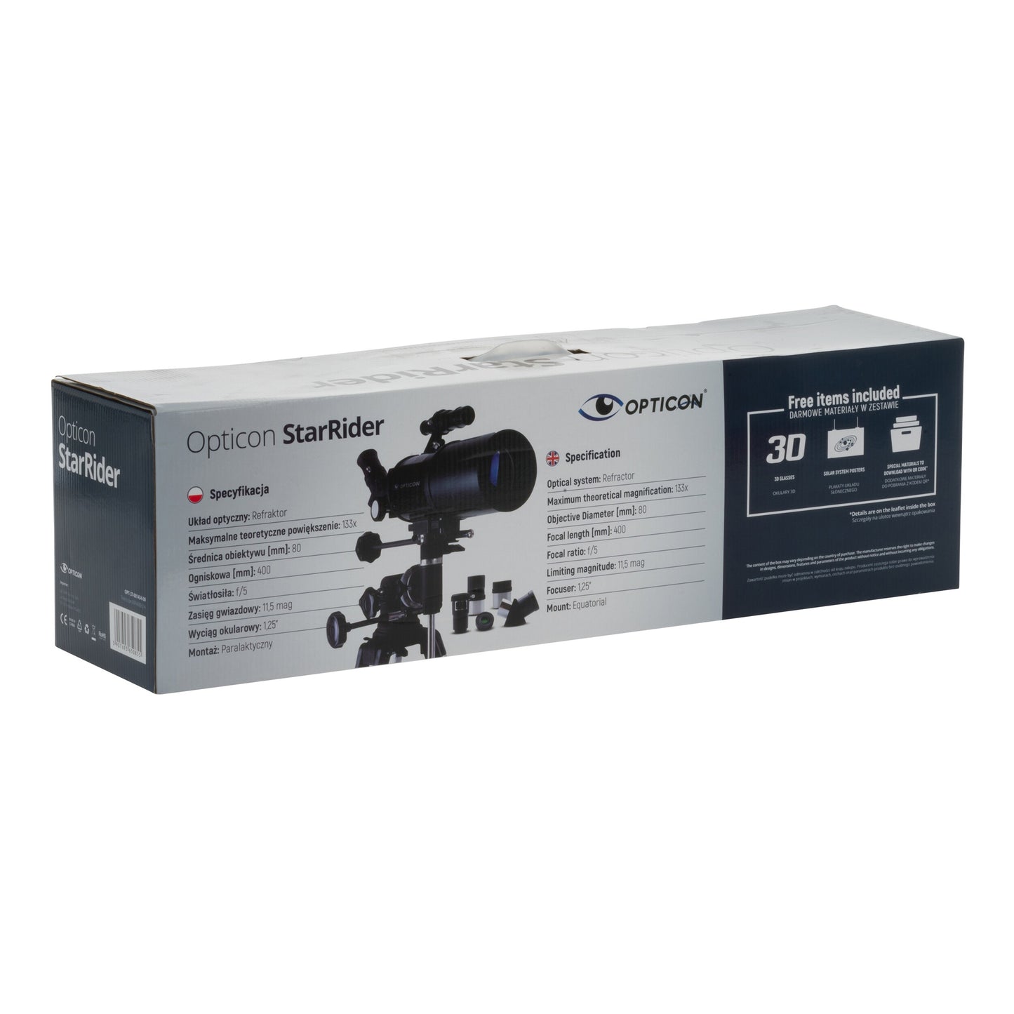 Teleskop Opticon StarRider 80F400EQ-A