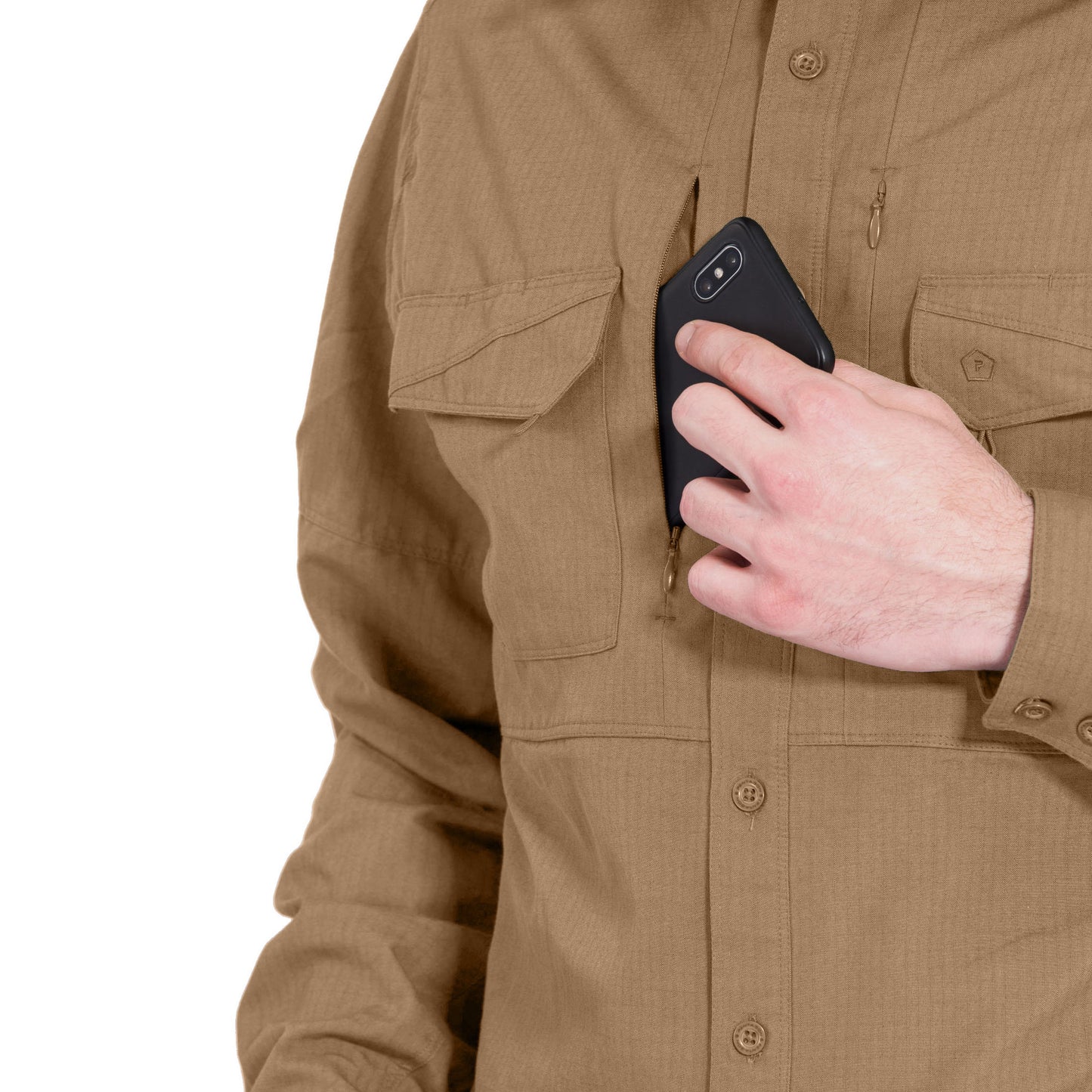 Koszula taktyczna Pentagon Plato Long Sleeve - Coyote