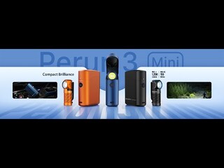 Latarka czołowa i kątowa Olight Perun 3 Mini Cool White Black z opaską - 1250 lumenów