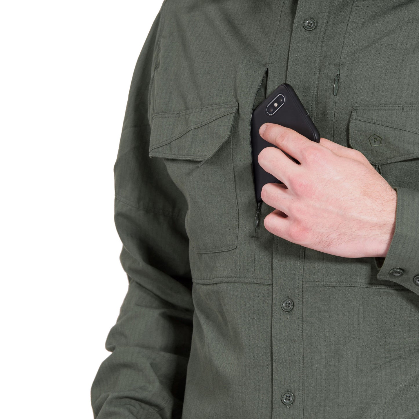 Koszula taktyczna Pentagon Plato Long Sleeve - Camo Green
