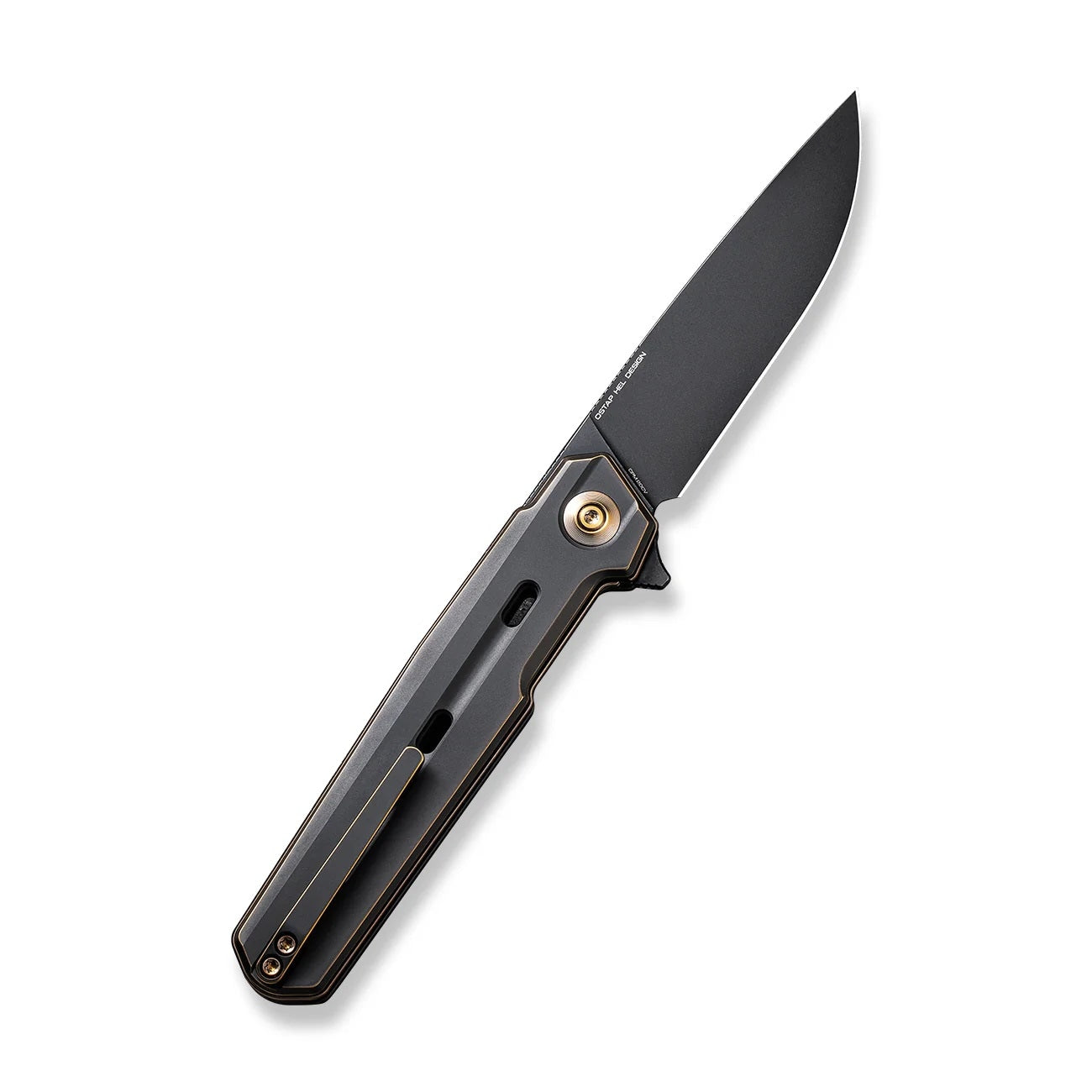 Nóż składany We Knife Navo - Bronze/Black