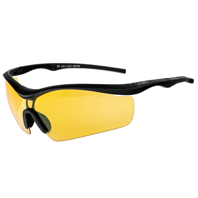 Okulary przeciwsłoneczne OPC Extreme Raptor Matt Black Green/Yellow z polaryzacją