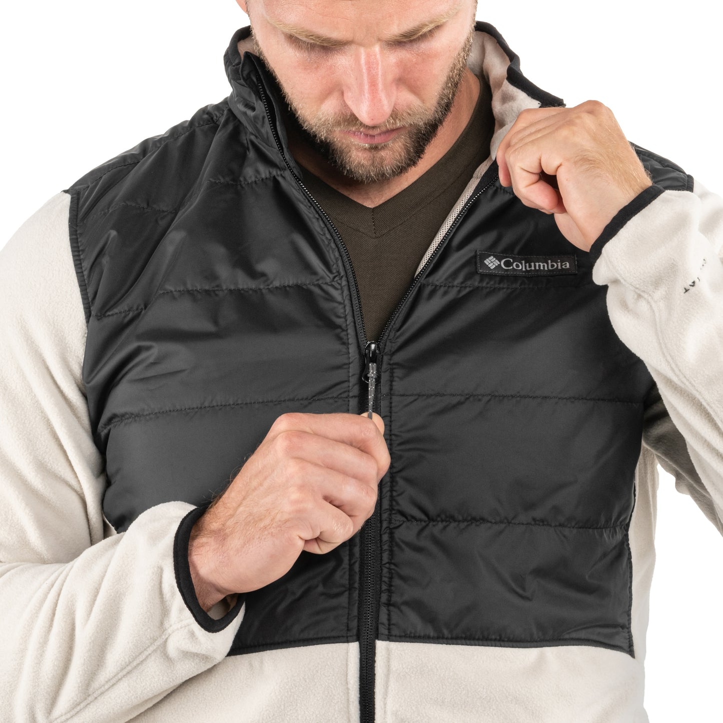 Bluza Columbia Basin Butte II Hybrid Fleece Jacket - Dark Stone