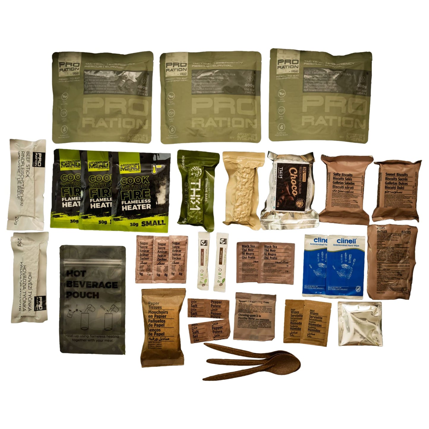 Racja żywnościowa Pro Ration Ultimate Tactical Ration Full-Day Menu IV