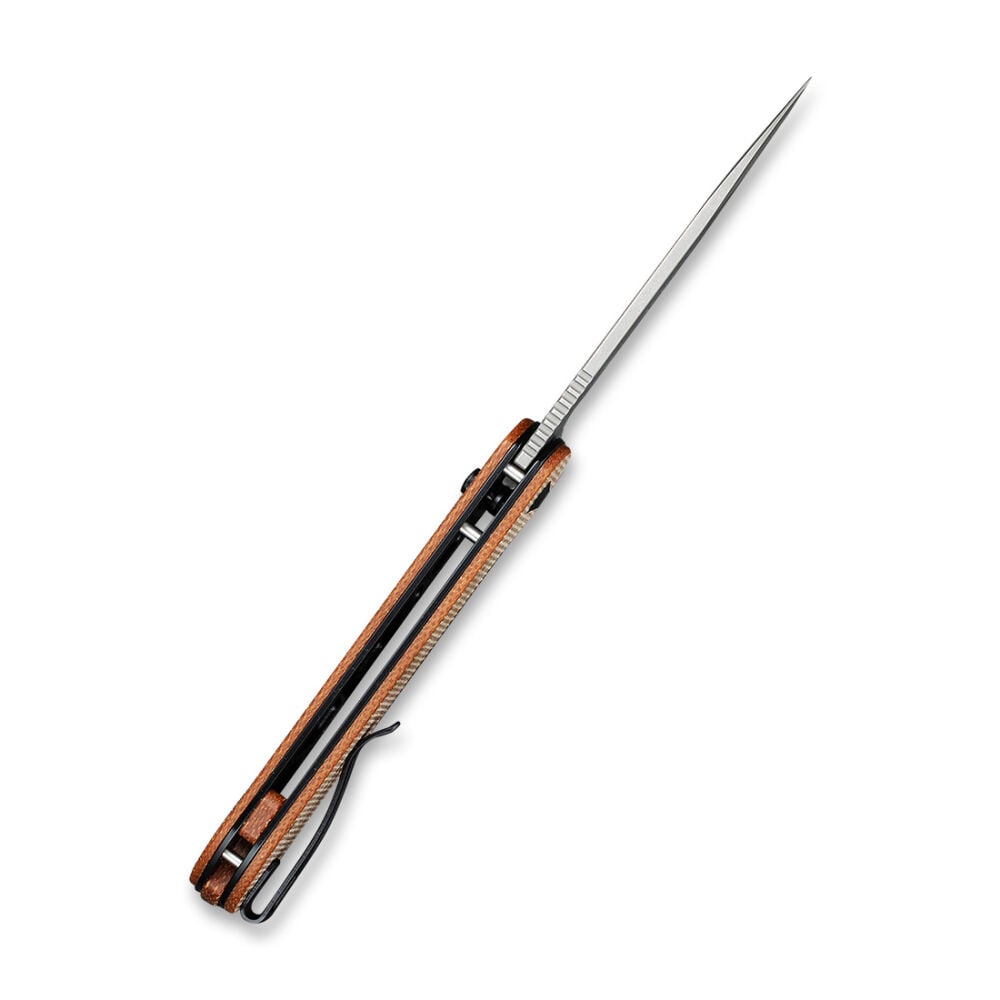 Nóż składany Civivi Elementum Button Lock - Brown Micarta