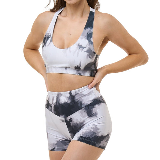 Biustonosz sportowy Military Gym Wear - Tie Dye Graphite