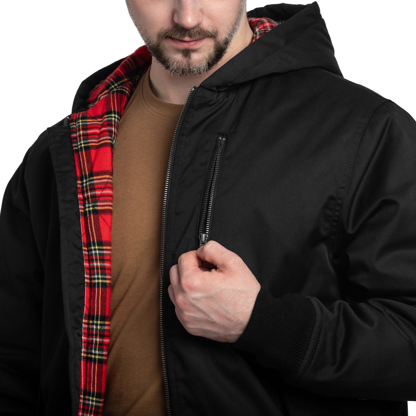 Kurtka Brandit Lord Canterbury Hooded Winter Jacket - Black
