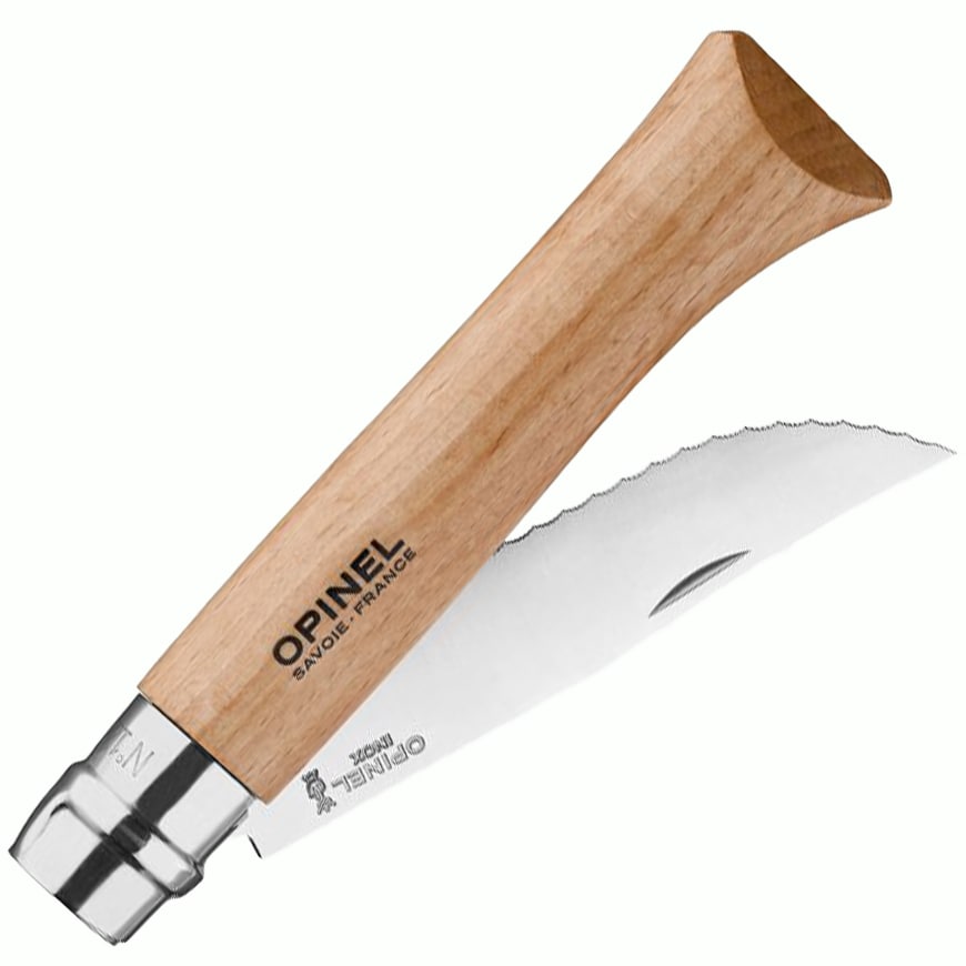 Nóż składany Opinel No.12 Inox Serrated - Natural