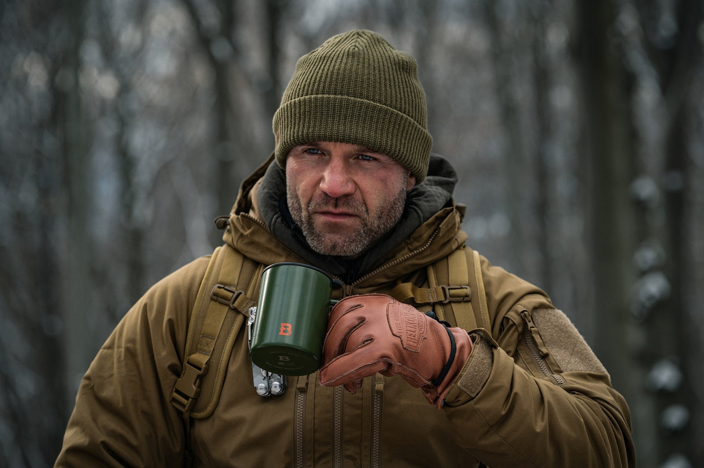 Kubek termiczny Badger Outdoor Steel Boy 400 ml - Olive