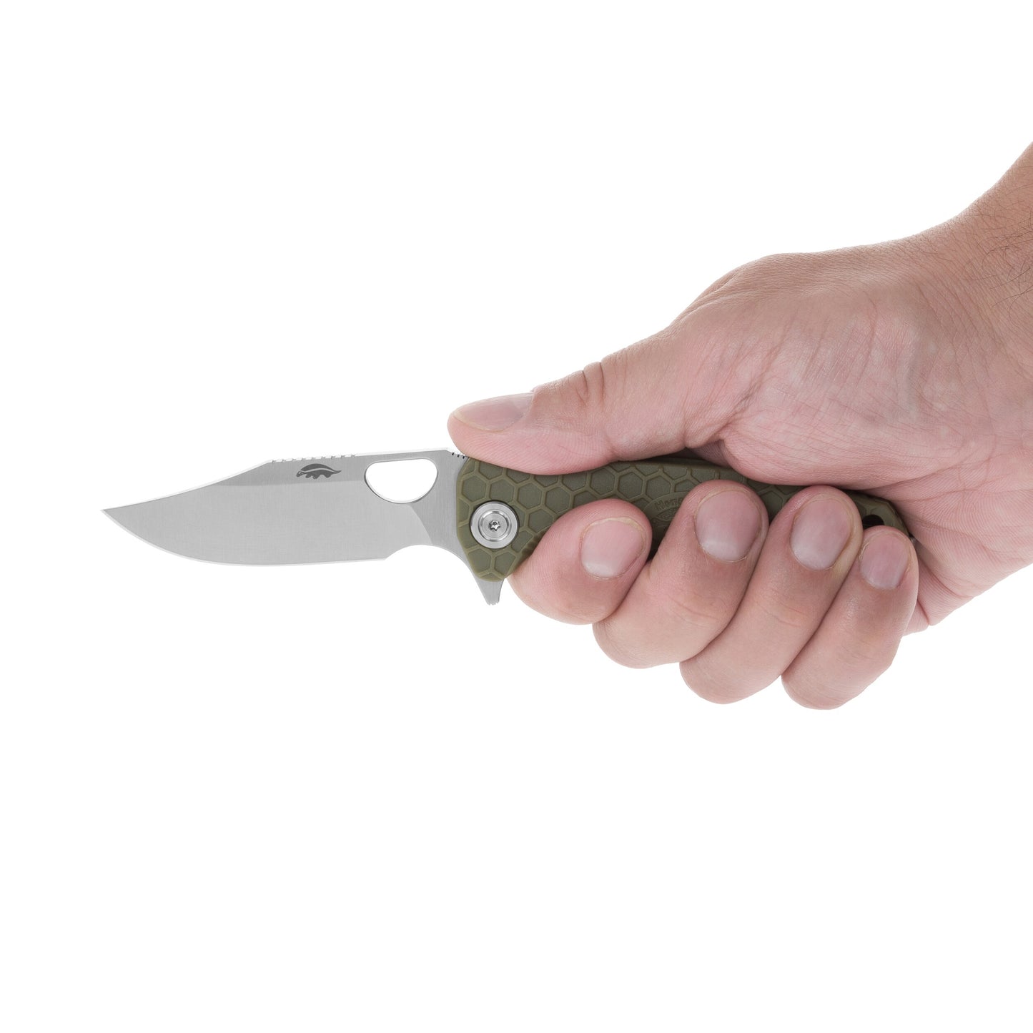 Nóż składany Honey Badger Clip-Point Medium 14C28N - Green