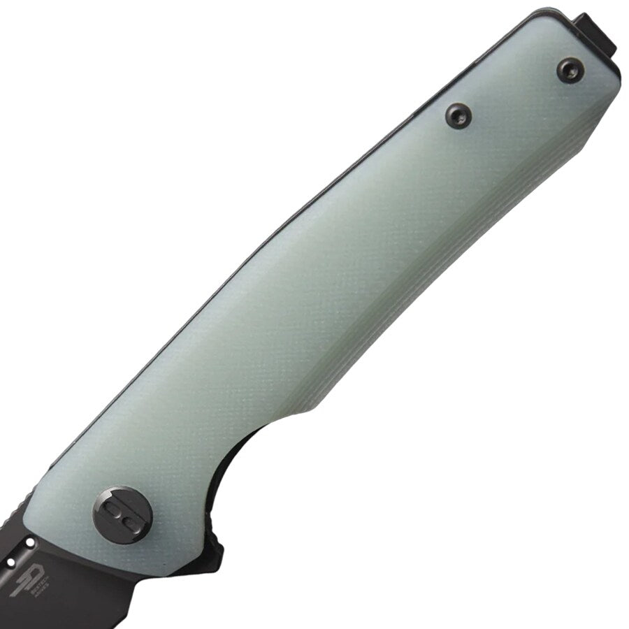 Nóż składany Bestech Knives Slyther - Grey Titanized, Transparent G10