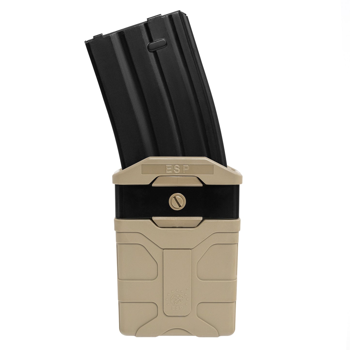 Ładownica obrotowa ESP z montażem UBC-07 na magazynek AR-15 MOLLE - Khaki