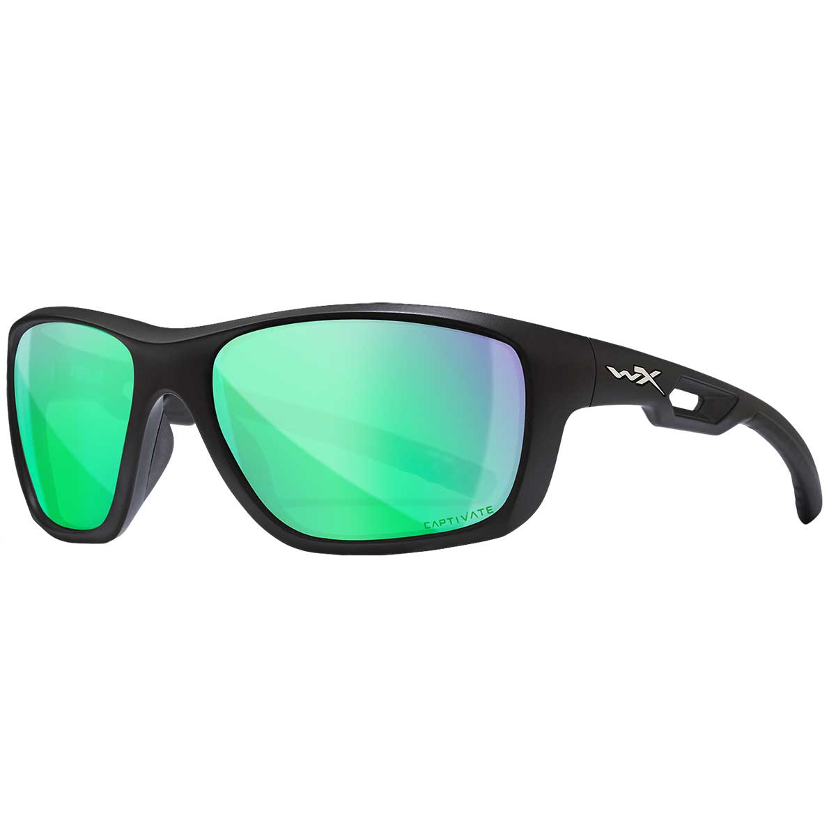 Okulary taktyczne Wiley X WX Aspect Captivate - Polarized Green Mirror/Matte Black