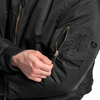 Kurtka MFH MA-1 US Flight Jacket - Black