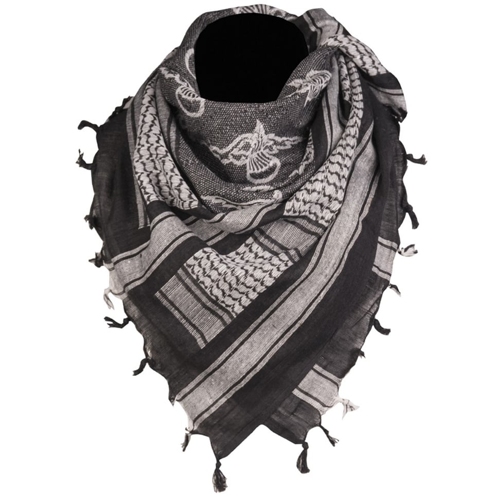 Arafatka chusta ochronna Mil-Tec Paratrooper - Black/White