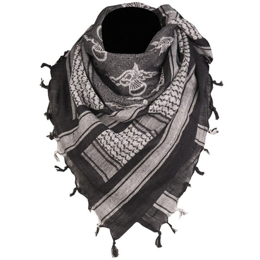 Arafatka chusta ochronna Mil-Tec Paratrooper - Black/White