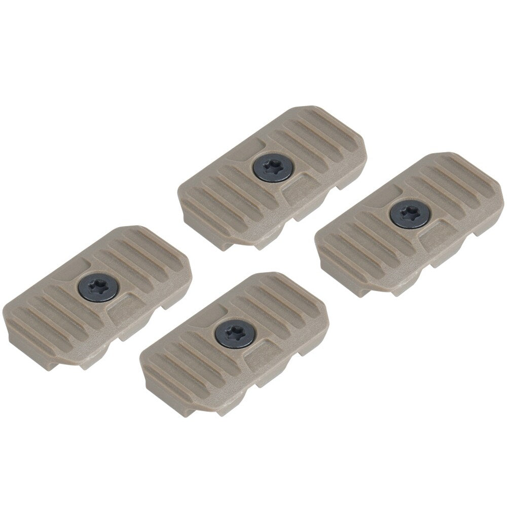 Osłony szyny M-LOK Strike Industries Short M-LOK rail covers with cable management system 4 szt. - Flat Dark Earth