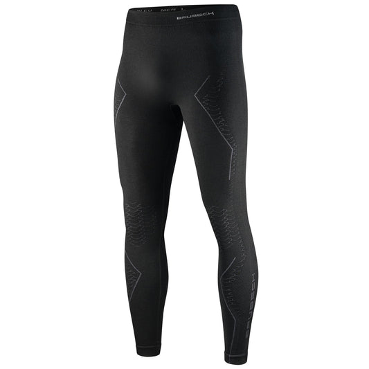 Legginsy wełniane męskie Brubeck termoaktywne Extreme Merino - Czarne