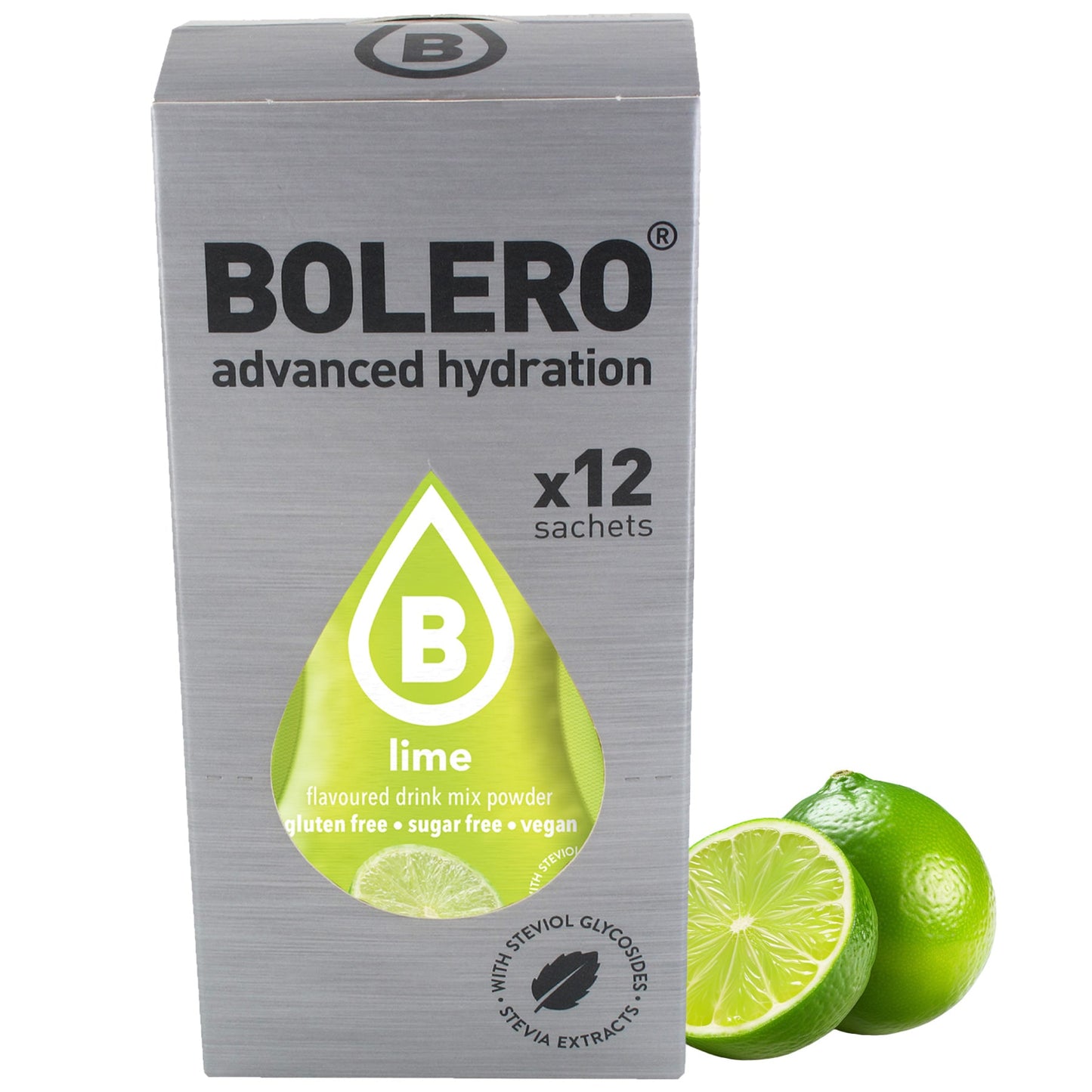 Napój w proszku Bolero Lime ze stewią 3 g - 12 szt.
