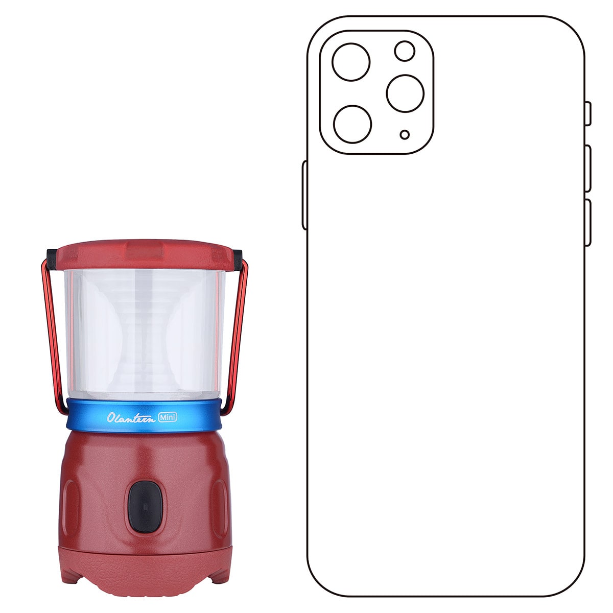 Lampa Olight Olantern Mini Wine Red - 150 lumenów