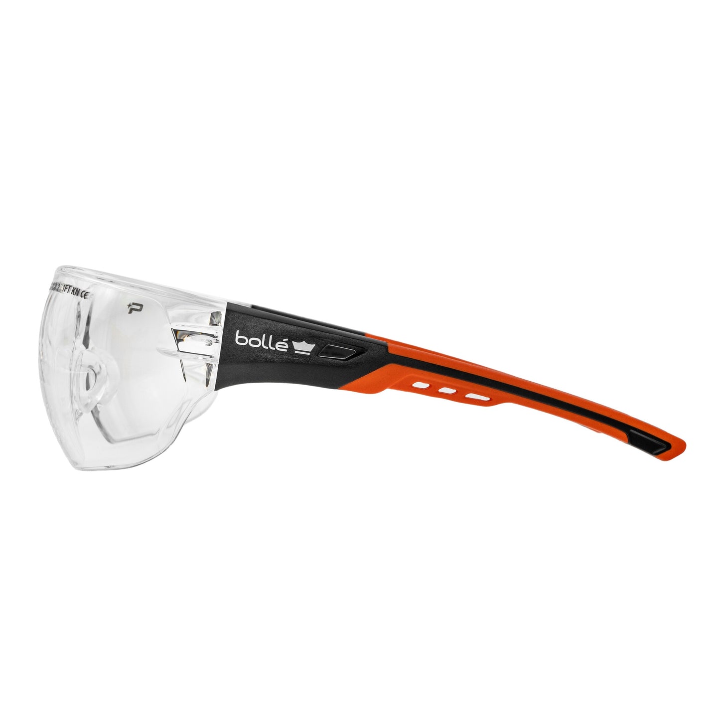 Okulary taktyczne Bolle NESS+ Clear - Black/Orange