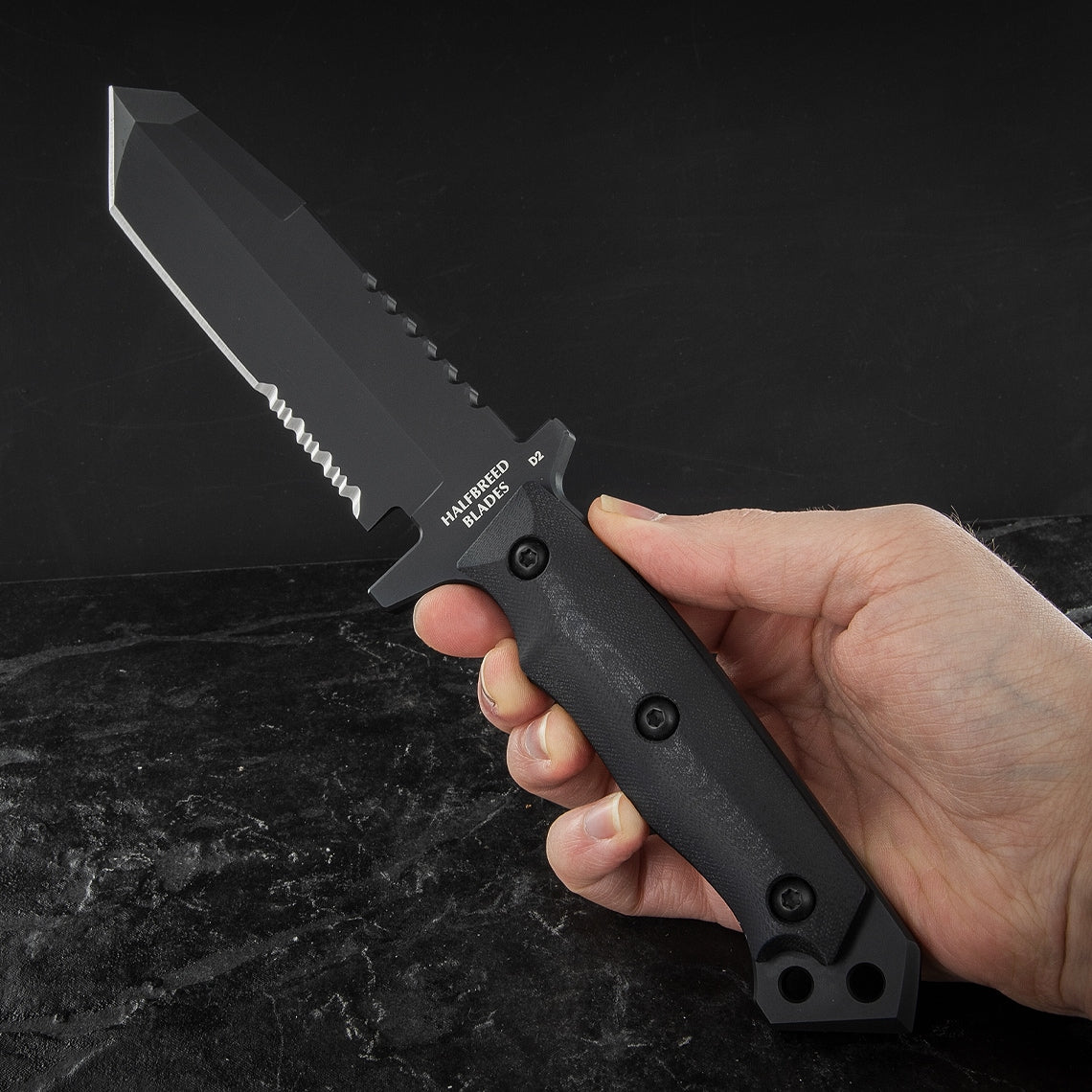 Nóż taktyczny Halfbreed Blades MIK-02 Medium Infantry Knife - Black
