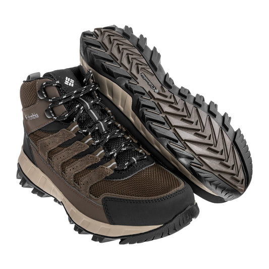Buty damskie Columbia Strata Trail Mid Waterproof - Cordovan/Granite Purple