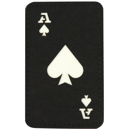 Naszywka fluorescencyjna M-Tac Ace Of Spades Laser Cut - Black/GID