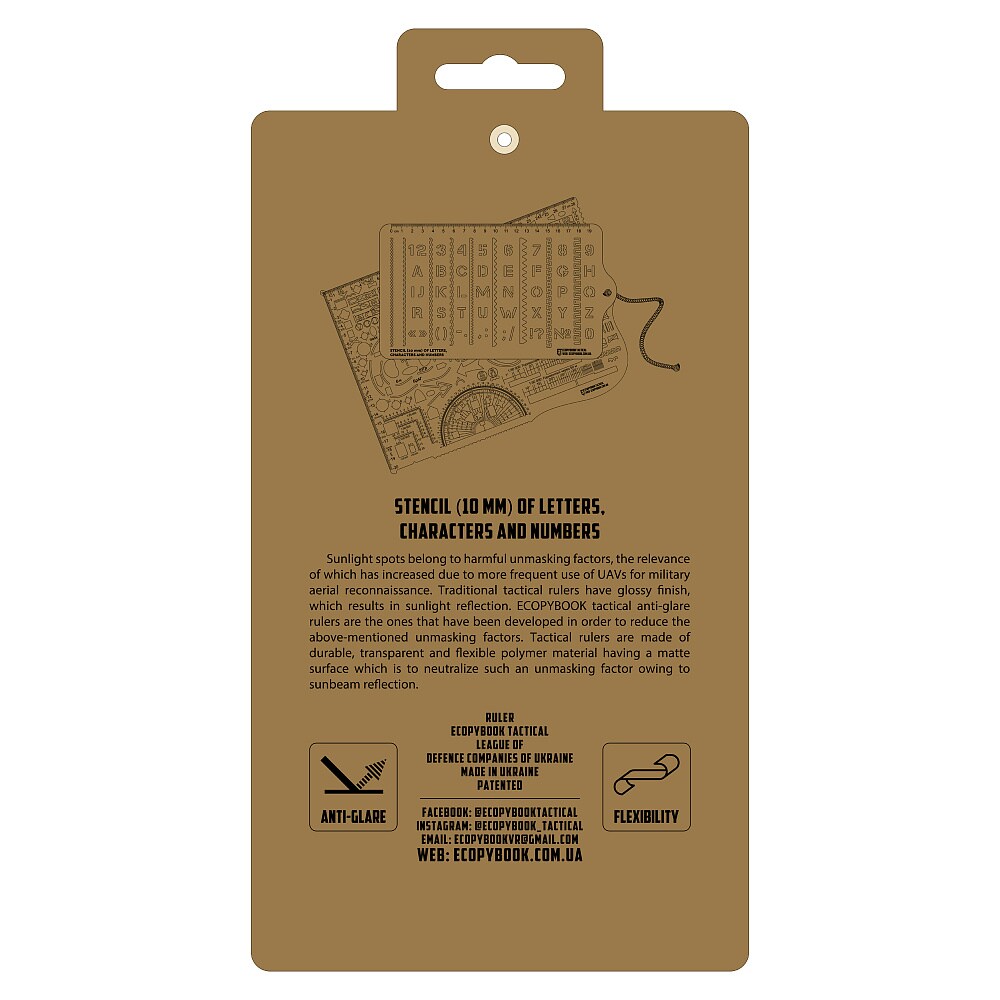 Linijka M-Tac Ecopybook Tactical Stencil Symbols NATO