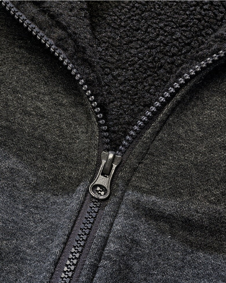 Bluza Brandit Sweatjacket Teddylining - Black Melange