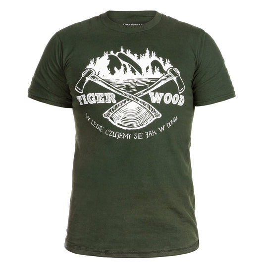 Koszulka T-Shirt TigerWood Two Axes - Zielona