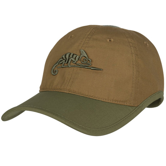 Czapka z daszkiem Helikon Logo Cap PolyCotton Rip-Stop - Coyote/Olive Green