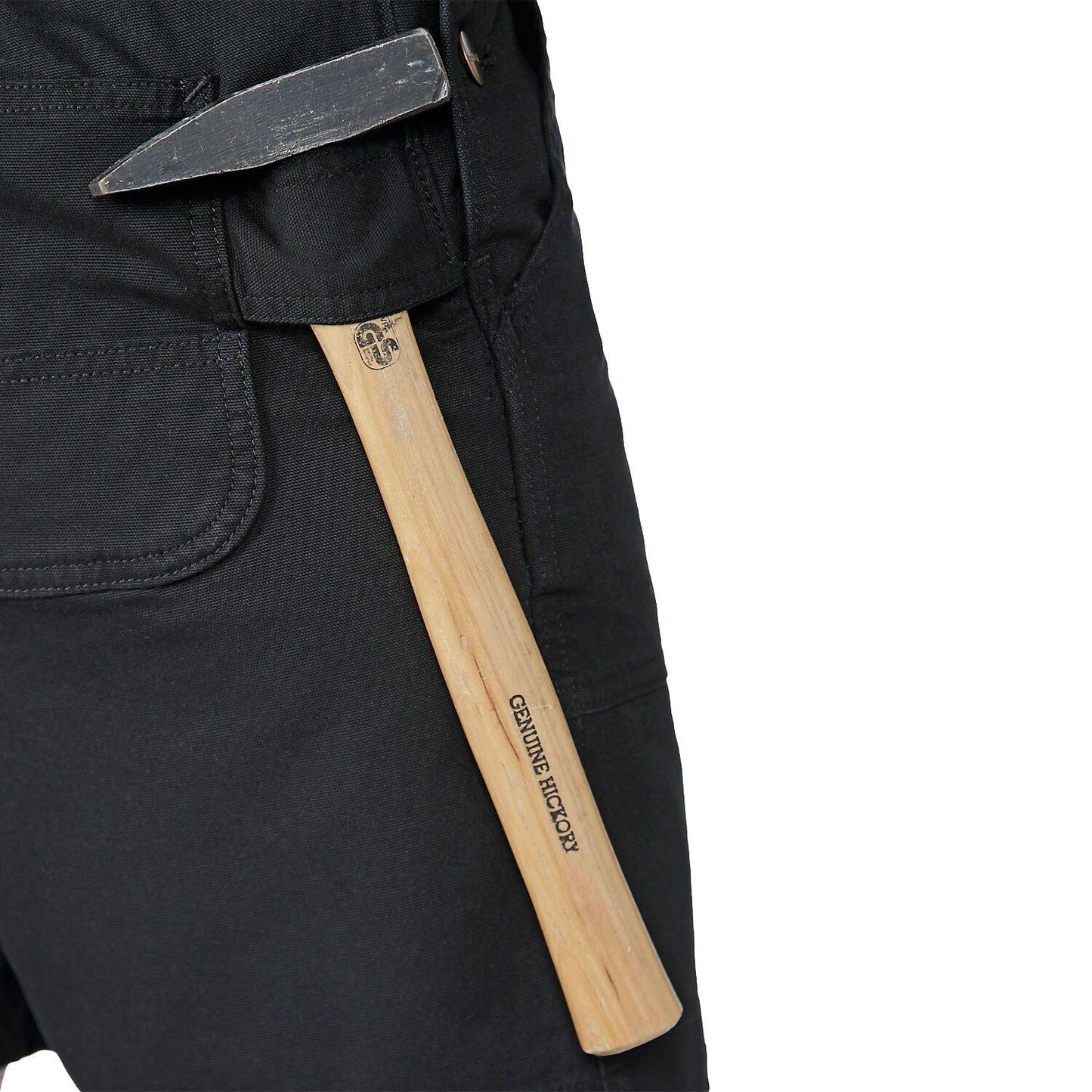 Spodnie damskie krótkie Carhartt Rugged Flex Canvas Shortall - Black