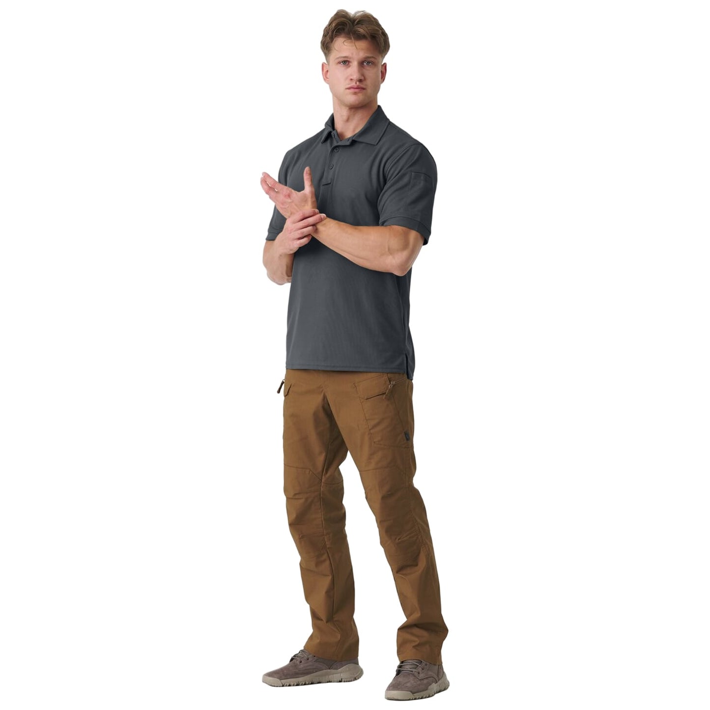 Koszulka termoaktywna Polo Helikon UTL TopCool - Shadow Grey