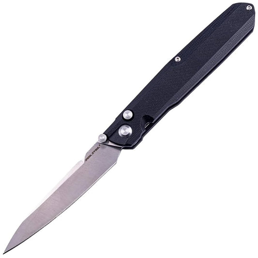 Nóż składany Real Steel G5 Metamorph Button Lock Alleima 14C28N - Black/Satin