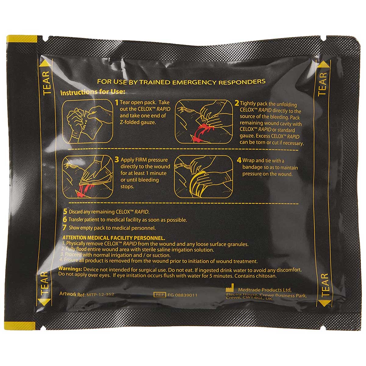 Opatrunek hemostatyczny Celox Medical Rapid