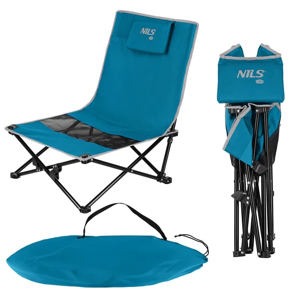 Krzesło plażowe Nils Camp NC3306 - Blue/Black